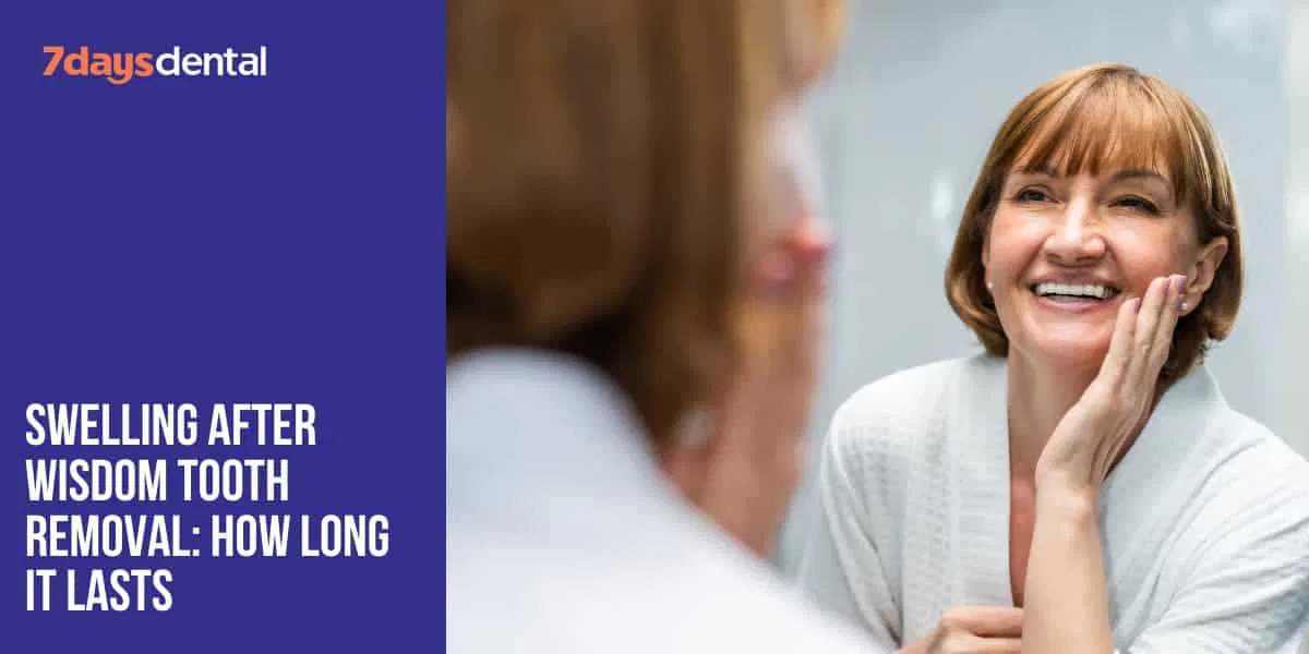 Patient managing swelling after wisdom tooth removal with a smile