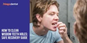 Safe way to clean wisdom teeth holes