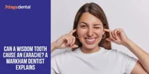 Wisdom tooth can cause an earache